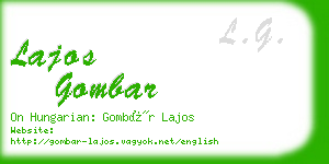 lajos gombar business card